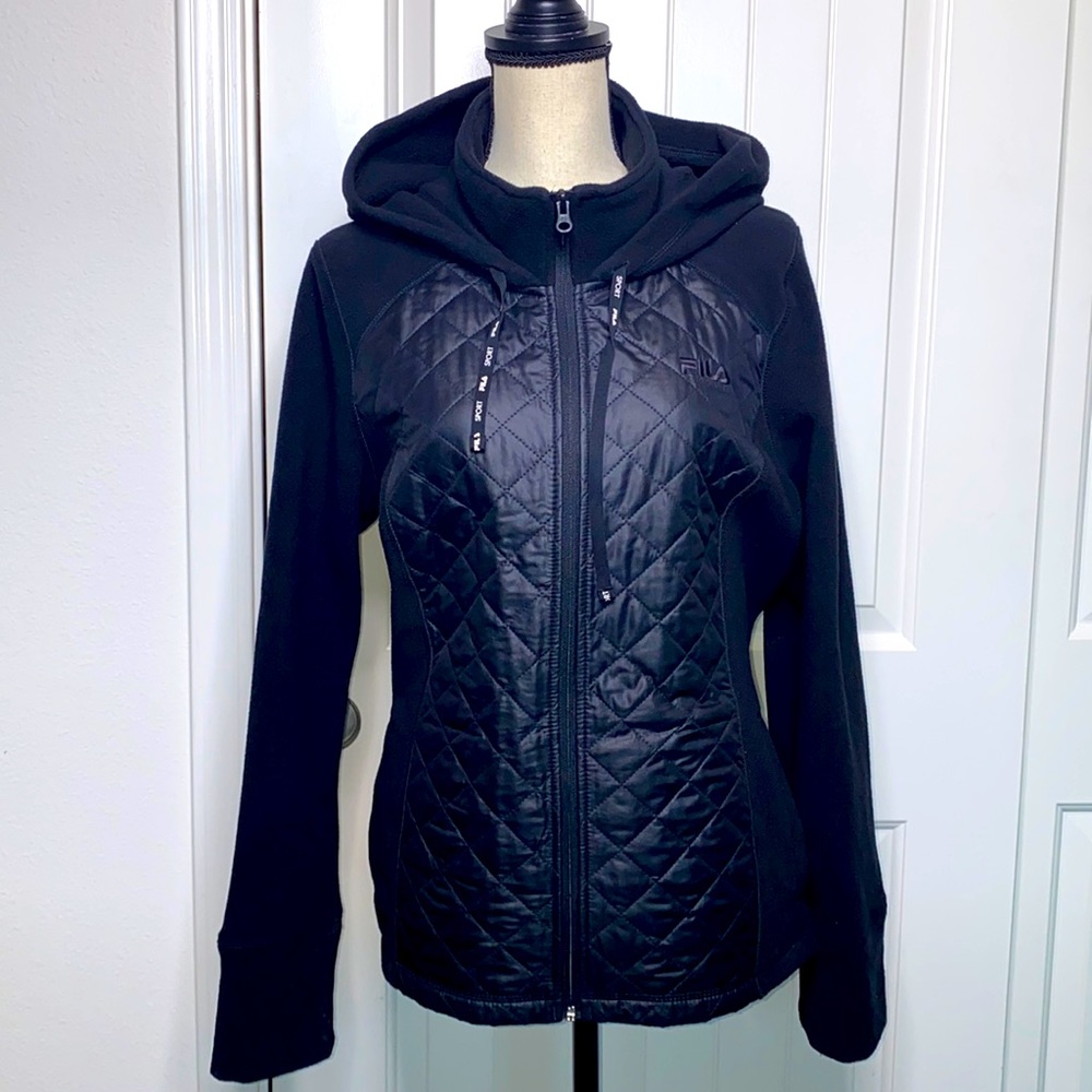 Fila black Hoodie Jacket